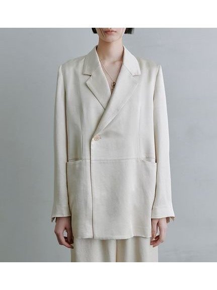 【ミースロエ/MIESROHE】のリラクシーサテンジャケット 人気、トレンドファッション・服の通販 founy(ファニー) 　雑誌掲載アイテム　Magazine Picks & Fashion Features　ファッション雑誌　Fashion Magazines　ヴェリィ　VERY　ファッション　Fashion　レディースファッション　Fashion for Women　アウター　Coat / Outerwear Collection　レディースジャケット・軽アウター　Jackets　6月号　June Issue, Jun. Edition　とろみ　Fluid, Flowy Fabric　エレガント 上品　Elegant　サテン　Satin, Glossy Fabric　シンプル　Simple, Minimal　ボックス　Boxy, Box Shape　雑誌　Magazine, Fashion Magazine　 other-1|ID: prp329100004508929 ipo3291000000032713409