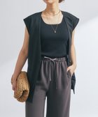 【アンディコール/un dix cors】の《オンオフ着まわせる》ドライジョーゼットベスト 人気、トレンドファッション・服の通販 founy(ファニー) ファッション Fashion レディースファッション WOMEN アウター Coat Outerwear トップス・カットソー Tops/Tshirt ベスト/ジレ Gilets/Vests インナー Inner ウェーブ Wave 春 Spring カットソー Cut And Sew キャミソール Camisole シルケット Mercerization シンプル Simple ストレート Straight スマート Smart タンク Tank フィット Fit プリント Print ベスト Vest ボックス Box ポケット Pocket おすすめ Recommend 夏 Summer thumbnail ブラック|ID: prp329100004508931 ipo3291000000031832308