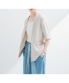 【アーバンリサーチ/URBAN RESEARCH】の『UR TECH DRYLUXE』 ハーフスリーブジャケット 人気、トレンドファッション・服の通販 founy(ファニー) ファッション Fashion レディースファッション WOMEN アウター Coat Outerwear ジャケット Jackets 吸水 Water Absorption ジャケット Jacket タンク Tank デニム Denim バランス Balance フロント Front リネン Linen S/S・春夏 Ss・Spring/Summer おすすめ Recommend 夏 Summer エレガント 上品 Elegant 2025年 2025 2025春夏・S/S Ss,Spring/Summer,2025 thumbnail L.BEIGE|ID: prp329100004508943 ipo3291000000031832432