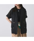 【ジャイロ/JAYRO】の半袖テーラードジャケット 人気、トレンドファッション・服の通販 founy(ファニー) ファッション Fashion レディースファッション Fashion for Women アウター Coat / Outerwear Collection レディースジャケット・軽アウター Jackets テーラードジャケット / 通勤・きれいめスタイル Tailored Jackets & Blazers おすすめ Recommended / Our Picks シアー Sheer, See-Through シンプル Simple, Minimal タンク Tank Top, Sleeveless Top デニム Denim, Jeans Material トレンド Trend, Trending Now ポケット Pocket, Pocket Detail エレガント 上品 Elegant 半袖 Short Sleeve, Half Sleeve 夏 Summer 春 Spring S/S・春夏 SS, Spring/Summer, Warm Season thumbnail ブラック(01)|ID: prp329100004508988 ipo3291000000033172200