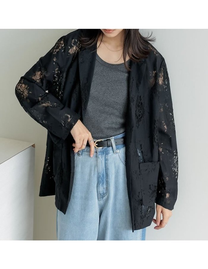 【リエディ/Re:EDIT】のレーステーラードジャケット インテリア・キッズ・メンズ・レディースファッション・服の通販 founy(ファニー) https://founy.com/ ファッション Fashion レディースファッション WOMEN アウター Coat Outerwear ジャケット Jackets テーラードジャケット Tailored Jackets おすすめ Recommend シアー Sheer シンプル Simple タンク Tank デニム Denim トレンド Trend ベーシック Basic レース Race |ID: prp329100004508992 ipo3291000000031832646