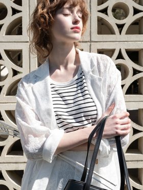 【テチチ/Te chichi】の【セットアップ可】レーステーラードジャケット《2025summer catalog item》 人気、トレンドファッション・服の通販 founy(ファニー) ファッション Fashion レディースファッション WOMEN アウター Coat Outerwear ジャケット Jackets テーラードジャケット Tailored Jackets 2025年 2025 2025春夏・S/S Ss,Spring/Summer,2025 おすすめ Recommend セットアップ Set Up レース Race エレガント 上品 Elegant 夏 Summer 雑誌 Magazine |ID:prp329100004508996
