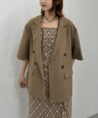 【アルシーヴ/archives】のハーフスリーブ麻調テーラードジャケット MOCHA|ID: prp329100004508999 ipo3291000000031832699