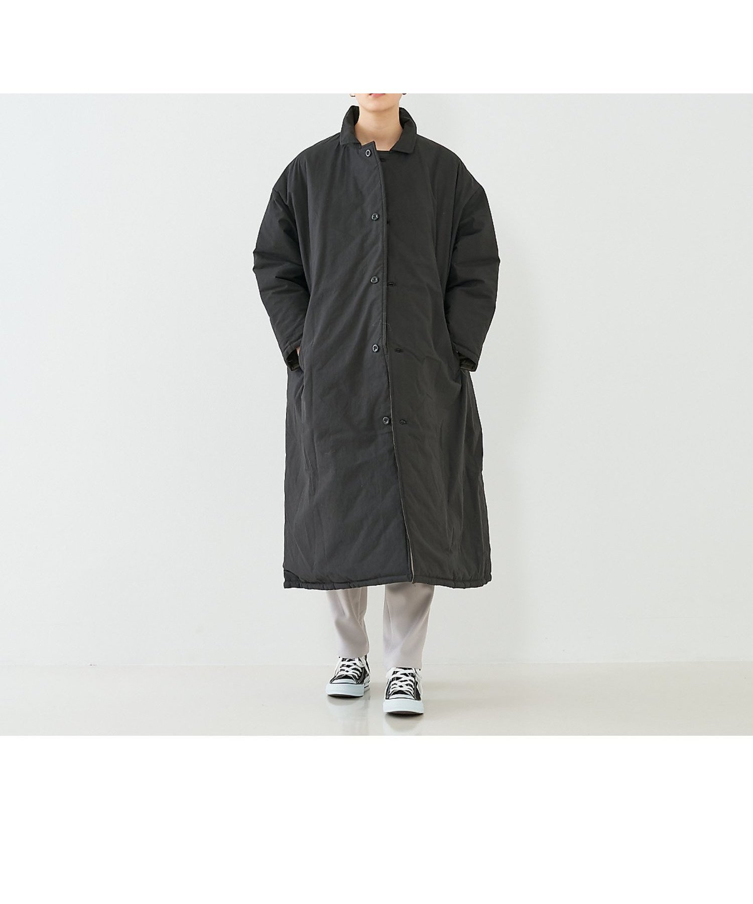 【コレックス/collex】の【yarmo/ヤーモ】Quilting Lab Coat キルティングラボコート インテリア・キッズ・メンズ・レディースファッション・服の通販 founy(ファニー) 　ファッション　Fashion　レディースファッション　WOMEN　アウター　Coat Outerwear　コート　Coats　アウトドア　Outdoor　キルティング　Quilting　バランス　Balance　定番　Standard　ブラック|ID: prp329100004509015 ipo3291000000031832845