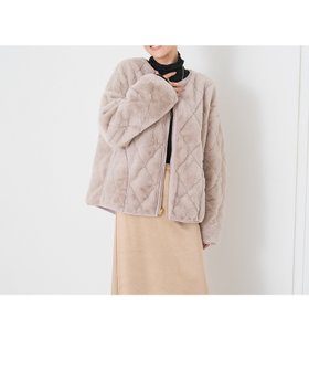 【コレックス/collex】の【WEB限定】タフタ*ファーキルト リバーシブルブルゾン 人気、トレンドファッション・服の通販 founy(ファニー) ファッション Fashion レディースファッション WOMEN アウター Coat Outerwear ブルゾン Blouson/Jackets キルティング Quilting キルト Quilt タフタ Taffeta フェイクファー Faux Fur |ID:prp329100004509019