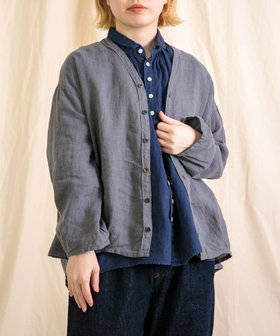 【ドミンゴ/DOMINGO】のリネンキャンバス カルディガンシャツ 人気、トレンドファッション・服の通販 founy(ファニー) ファッション Fashion レディースファッション Ladies' Fashion Online トップス・カットソー Tops/Tshirt シャツ/ブラウス Shirts/Blouses カーディガン Cardigan キャンバス Canvas タートルネック Turtleneck バランス Balance ファブリック Fabric リネン Linen 夏 Summer |ID:prp329100004509094