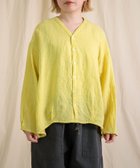 【ドミンゴ/DOMINGO】のリネンキャンバス カルディガンシャツ 人気、トレンドファッション・服の通販 founy(ファニー) ファッション Fashion レディースファッション Ladies' Fashion Online トップス・カットソー Tops/Tshirt シャツ/ブラウス Shirts/Blouses カーディガン Cardigan キャンバス Canvas タートルネック Turtleneck バランス Balance ファブリック Fabric リネン Linen 夏 Summer thumbnail ライム|ID: prp329100004509094 ipo3291000000032691789