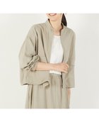 【メルローズ クレール/MELROSE claire】の【レーヨンリネンナイロンスタンドジップブルゾン】 グレイッシュベージュ|ID: prp329100004509437 ipo3291000000031976572