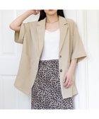 【レイジブルー/RAGEBLUE】の【WOMENS】オーバーサイズ半袖テーラードジャケット ベージュ52|ID: prp329100004509440 ipo3291000000031838722