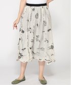 【パドカレ/pas de calais】のプラントグロウスプリント スカート 人気、トレンドファッション・服の通販 founy(ファニー) ファッション Fashion レディースファッション WOMEN スカート Skirt テクスチャー Texture thumbnail アイボリー|ID: prp329100004509537 ipo3291000000031841060