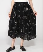 【パドカレ/pas de calais】のプラントグロウスプリント スカート 人気、トレンドファッション・服の通販 founy(ファニー) ファッション Fashion レディースファッション WOMEN スカート Skirt テクスチャー Texture thumbnail クロ|ID: prp329100004509537 ipo3291000000031841062
