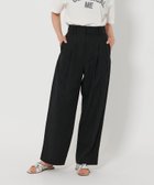 【ビューティ&ユース ユナイテッドアローズ/BEAUTY&YOUTH / UNITED ARROWS】のポリエステルブレンド バックゴム タックワイドパンツ 人気、トレンドファッション・服の通販 founy(ファニー) ファッション Fashion レディースファッション WOMEN パンツ Pants バッグ Bag コンパクト Compact サンダル Sandals スニーカー Sneakers フラット Flat フロント Front ループ Loop ワイド Wide エレガント 上品 Elegant 人気 Popularity 洗える Washable thumbnail BLACK|ID: prp329100004509544 ipo3291000000031971250