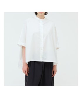 【マーコート/MARcourt】のmizuiro ind スタンドカラーワイドシャツ 人気、トレンドファッション・服の通販 founy(ファニー) ファッション Fashion レディースファッション WOMEN トップス・カットソー Tops/Tshirt シャツ/ブラウス Shirts/Blouses シンプル Simple スタンダード Standard スリット Slit タイプライター Typewriter ベーシック Basic ポケット Pocket ワイド Wide 無地 Plain Color |ID:prp329100004509626