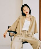【レプシィム ローリーズファーム/LEPSIM LOWRYS FARM】のマルチメリット5分袖シャツ 人気、トレンドファッション・服の通販 founy(ファニー) ファッション Fashion レディースファッション WOMEN トップス・カットソー Tops/Tshirt シャツ/ブラウス Shirts/Blouses おすすめ Recommend シンプル Simple スリット Slit セットアップ Set Up リラックス Relax 吸水 Water Absorption 定番 Standard thumbnail ベージュ52|ID: prp329100004509759 ipo3291000000032495112