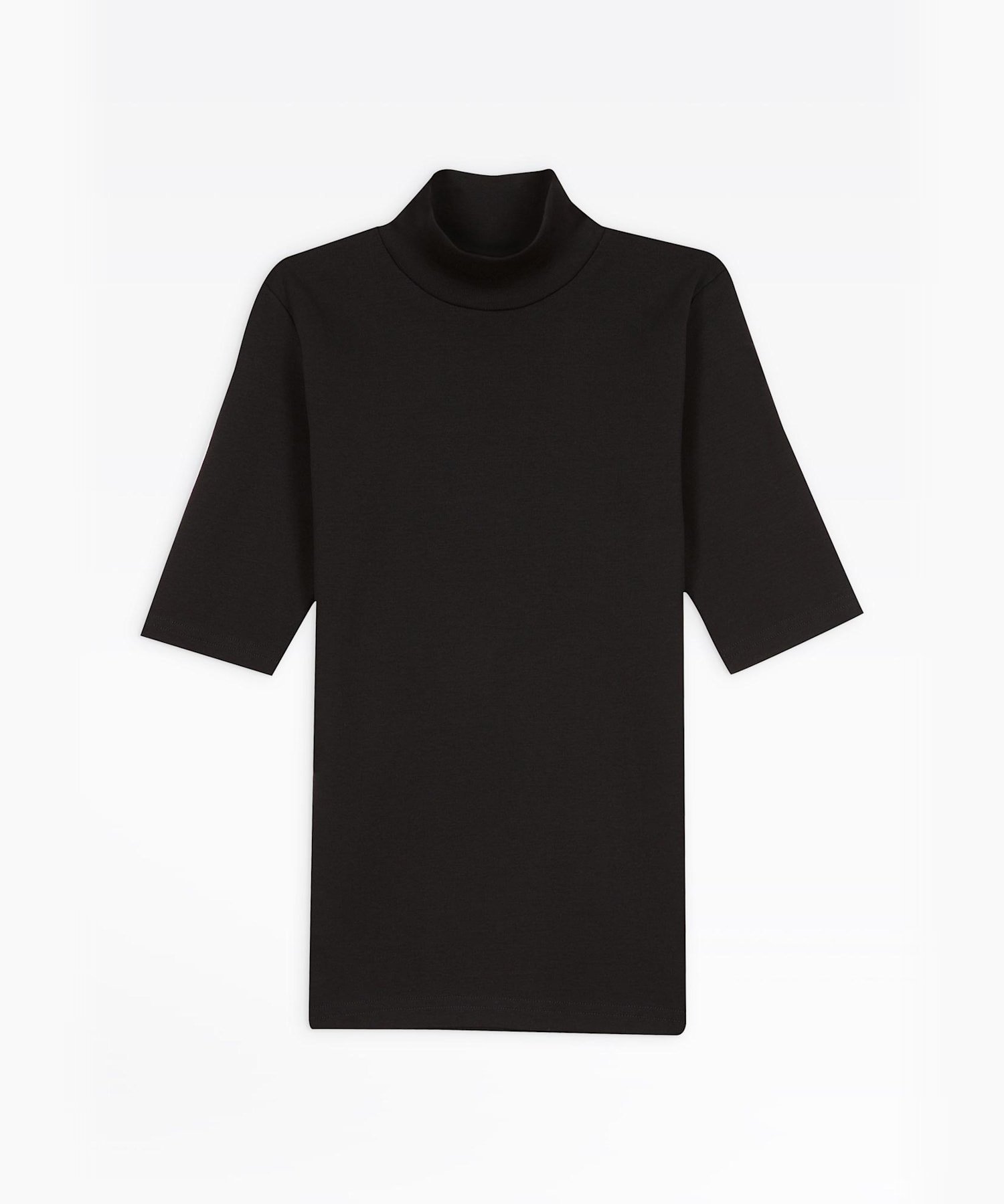 【アニエスベー ファム/agnes b. FEMME】のJG13 TS ハイネックコットンカットソー インテリア・キッズ・メンズ・レディースファッション・服の通販 founy(ファニー) 　ファッション　Fashion　レディースファッション　WOMEN　トップス・カットソー　Tops/Tshirt　カットソー　Cut and Sewn　インナー　Inner　カットソー　Cut And Sew　シンプル　Simple　ジャケット　Jacket　ハイネック　High Neck　定番　Standard　ブラック|ID: prp329100004509855 ipo3291000000031955904