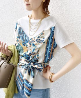 【シップス フォー ウィメン/SHIPS】の【WEB限定】 手洗い可能 スカーフ コンビ TEE 人気、トレンドファッション・服の通販 founy(ファニー) ファッション Fashion レディースファッション Fashion for Women インナー Innerwear コンビ Combo, Combination Style ジャケット Jacket, Outerwear スカーフ Scarf, Neckwear スラックス Slacks, Dress Pants デニム Denim, Jeans Material ドッキング Docking, Mixed Material リボン Ribbon, Bow おすすめ Recommended / Our Picks 2025年 2025 2025春夏・S/S Spring/Summer 2025 SS25 |ID:prp329100004510196