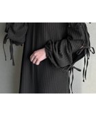 【ジュノア/JUNOAH】の袖スリットリボン付けワンピース チャコール|ID: prp329100004510238 ipo3291000000031990964
