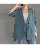 【その他のブランド/Other】のレーヨンリネンシングルジャケット ブルーグリーン76|ID: prp329100004510838 ipo3291000000032647407