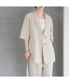【アパートバイローリーズ/apart by lowrys】のレーヨンリネンシングルジャケット 人気、トレンドファッション・服の通販 founy(ファニー) ファッション Fashion レディースファッション Fashion for Women アウター Coat / Outerwear Collection レディースジャケット・軽アウター Jackets ジャケット Jacket, Outerwear セットアップ Set-Up, Coordinated Outfit フロント Front, Front Design ボックス Boxy, Box Shape ミックス Mix, Mixed Style リネン Linen, Linen Fabric 夏 Summer thumbnail ライトベージュ51|ID: prp329100004510838 ipo3291000000033567829