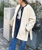 【ノーリーズ/NOLLEY'S】の【WEB限定】【TAION/タイオン】ノーカラーボアコート(リバーシブル) 24AW ホワイト系4|ID: prp329100004511165 ipo3291000000031992080