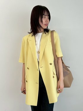 【ミラオーウェン/Mila Owen】の【セットアップ対応】【イージーケア】金釦ハーフスリーブテーラードジャケット 人気、トレンドファッション・服の通販 founy(ファニー) 雑誌掲載アイテム Magazine Items ファッション雑誌 Fashion Magazines ヴェリィ VERY ファッション Fashion レディースファッション Ladies' Fashion Online アウター Coat Outerwear ジャケット Jackets テーラードジャケット Tailored Jackets エレガント 上品 Elegant 吸水 Water Absorption 抗菌 Antibacterial サマー Summer ジャケット Jacket スタイリッシュ Stylish スマート Smart スリーブ Sleeve セットアップ Set Up 雑誌 Magazine ダブル Double トレンド Trend ハーフ Half フロント Front 6月号 June Issue 夏 Summer |ID:prp329100004511524