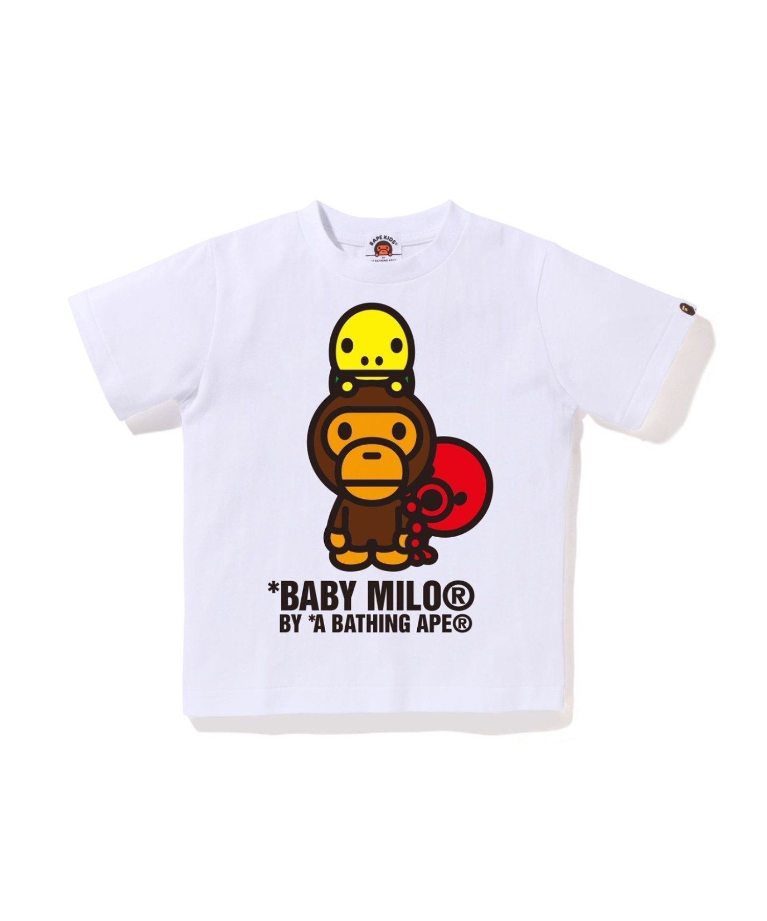 【その他のブランド/Other】のBABY MILO FRIENDS TEE インテリア・キッズ・メンズ・レディースファッション・服の通販 founy(ファニー) 　ファッション　Fashion　キッズファッション　KIDS　ショート　Short　スリーブ　Sleeve　フロント　Front　プリント　Print　ラバー　Rubber　WHITE|ID: prp329100004511847 ipo3291000000031870465