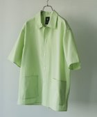 【アーバンリサーチ ドアーズ/URBAN RESEARCH DOORS / MEN】の『XLサイズ/WEB限定』『UR TECH DRYLUXE』SHORT-SLEEVE SHIRTS LIGHTGREEN|ID: prp329100004511884 ipo3291000000032743245