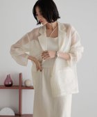 【ローリーズファーム/LOWRYS FARM】のシアージャケットLS 人気、トレンドファッション・服の通販 founy(ファニー) ファッション Fashion レディースファッション Ladies' Fashion Online アウター Coat Outerwear ジャケット Jackets シアー Sheer ジャケット Jacket ダブル Double テーラード Tailored エレガント 上品 Elegant 夏 Summer thumbnail アイボリー|ID: prp329100004512131 ipo3291000000032609796