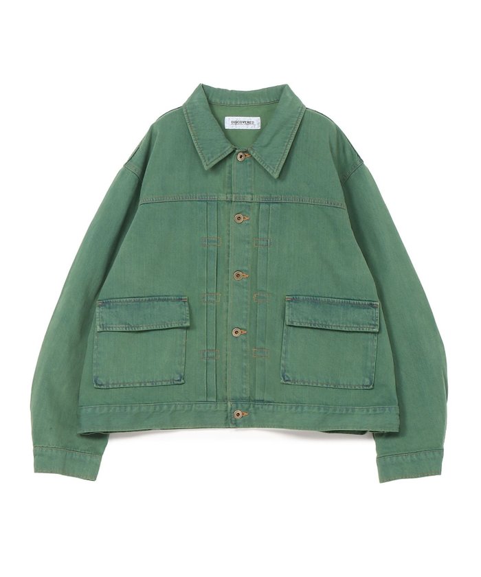 【ディスカバード/DISCOVERED】のCOLOR DYE DENIM BLOUSON インテリア・キッズ・メンズ・レディースファッション・服の通販 founy(ファニー) https://founy.com/ ファッション Fashion レディースファッション WOMEN アウター Coat Outerwear ブルゾン Blouson/Jackets ジャケット Jacket デニム Denim |ID: prp329100004512369 ipo3291000000031876232