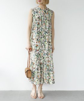 【スリーフォータイム/Three Four Time】の/レーヨンティアードシャツワンピース 人気、トレンドファッション・服の通販 founy(ファニー) ファッション Fashion レディースファッション Ladies' Fashion Online ワンピース Dress シャツワンピース Shirt Dresses ギャザー Gather フラワー Flower |ID:prp329100004512645