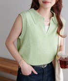 【ディスコート/Discoat】の【WEB限定】スパンコールラメベスト ライムグリーン|ID: prp329100004512724 ipo3291000000031998334