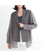 【ラシュッド/LASUD】のシアードッキングライトジャケット グレー|ID: prp329100004512779 ipo3291000000031879986