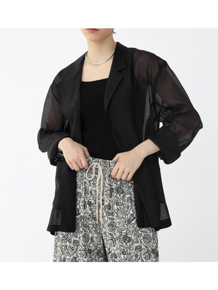 【ラシュッド/LASUD】のシアージャケット インテリア・キッズ・メンズ・レディースファッション・服の通販 founy(ファニー) https://founy.com/ ファッション Fashion レディースファッション WOMEN アウター Coat Outerwear ジャケット Jackets シアー Sheer ポケット Pocket エレガント 上品 Elegant |ID: prp329100004512782 ipo3291000000031880000