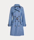 【ラルフローレン/RALPH LAUREN】のダブルブレステッド シャンブレー トレンチ コート 400ブルー|ID: prp329100004512785 ipo3291000000031880022