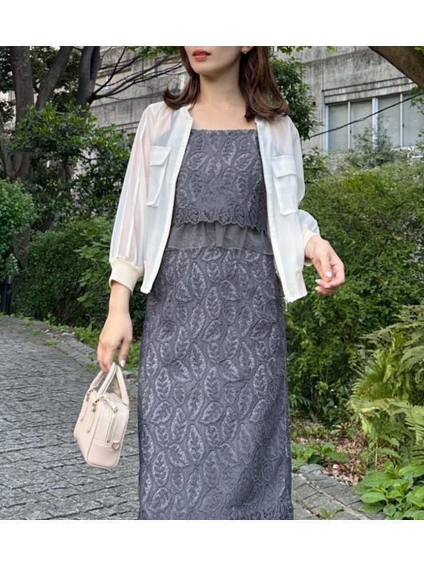 【スナイデル/SNIDEL】のシアーバリエブルゾン インテリア・キッズ・メンズ・レディースファッション・服の通販 founy(ファニー) 　ファッション　Fashion　レディースファッション　WOMEN　アウター　Coat Outerwear　ブルゾン　Blouson/Jackets　おすすめ　Recommend　オーガンジー　Organdy　コンパクト　Compact　シアー　Sheer　シンプル　Simple　ジップアップ　Zip Up　ストレート　Straight　スポーティ　Sporty　セットアップ　Set Up　デニム　Denim　フラワー　Flower　フレア　Flare　ブルゾン　Blouson　ポケット　Pocket　レース　Race　ワイド　Wide　夏　Summer　IVR[003]|ID: prp329100004512787 ipo3291000000031880038