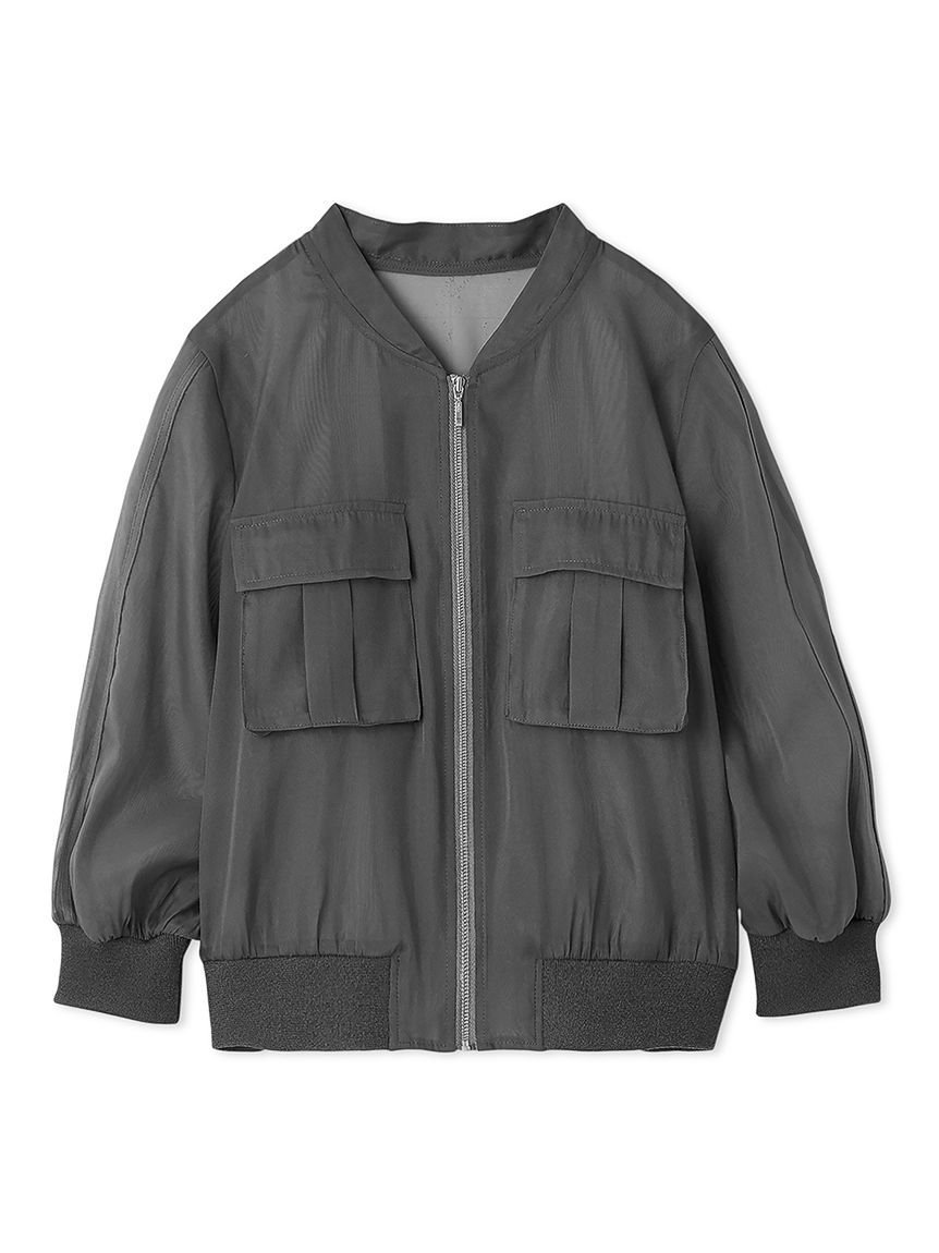 【スナイデル/SNIDEL】のシアーバリエブルゾン インテリア・キッズ・メンズ・レディースファッション・服の通販 founy(ファニー) 　ファッション　Fashion　レディースファッション　Ladies' Fashion Online　アウター　Coat Outerwear　ブルゾン　Blouson/Jackets　おすすめ　Recommend　オーガンジー　Organdy　コンパクト　Compact　シアー　Sheer　シンプル　Simple　ジップアップ　Zip Up　ストレート　Straight　スポーティ　Sporty　セットアップ　Set Up　デニム　Denim　フラワー　Flower　フレア　Flare　ブルゾン　Blouson　ポケット　Pocket　レース　Race　ワイド　Wide　夏　Summer　CGRY[007]|ID: prp329100004512787 ipo3291000000032693417