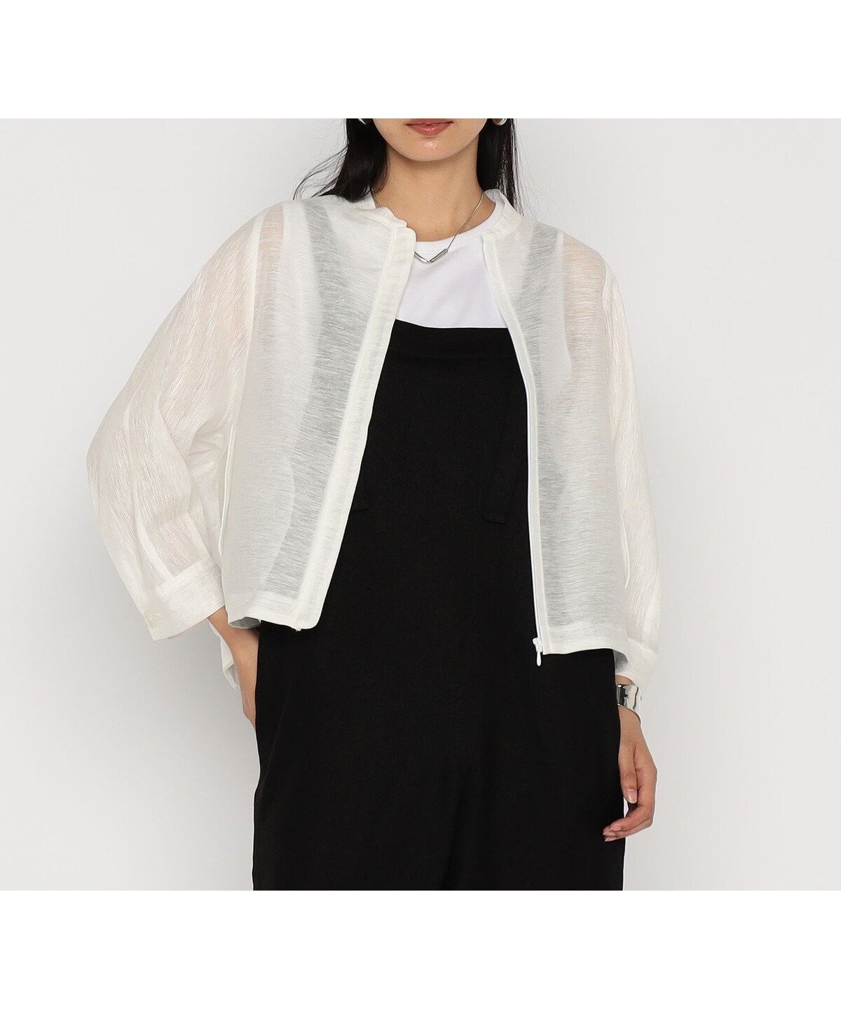 【コムサ/COMME CA】の綿麻からみ 麻メッシュブルゾン インテリア・キッズ・メンズ・レディースファッション・服の通販 founy(ファニー) 　ファッション　Fashion　レディースファッション　WOMEN　アウター　Coat Outerwear　ブルゾン　Blouson/Jackets　ギャザー　Gather　ジャケット　Jacket　フロント　Front　ブルゾン　Blouson　ポケット　Pocket　メッシュ　Mesh　リネン　Linen　切替　Switching　夏　Summer　01:ホワイト|ID: prp329100004512795 ipo3291000000031880114