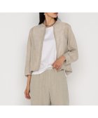 【コムサ/COMME CA】の綿麻からみ 麻メッシュブルゾン 15:亜麻|ID: prp329100004512795 ipo3291000000031880115