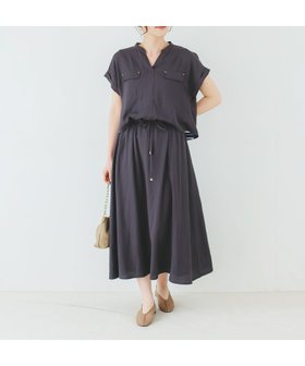 【ルクールブラン/le.coeur blanc】の《手洗い可能》リネンライクフロントポケットワンピース 人気、トレンドファッション・服の通販 founy(ファニー) ファッション Fashion レディースファッション Fashion for Women ワンピース Dresses ウェーブ Wavy Pattern ミックス Mix, Mixed Style |ID:prp329100004512909
