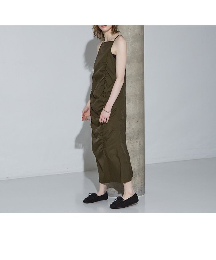 【その他のブランド/Other】のギャザー キャミワンピース インテリア・キッズ・メンズ・レディースファッション・服の通販 founy(ファニー) https://founy.com/ ファッション Fashion レディースファッション WOMEN ワンピース Dress キャミワンピース No Sleeve Dresses おすすめ Recommend インナー Inner キャミワンピース Cami Dress ギャザー Gather シンプル Simple フロント Front ロング Long ワッシャー Washer |ID: prp329100004512940 ipo3291000000031943904