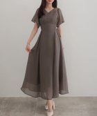【ジュノア/JUNOAH】のCENEA 2wayVネックシアーコルセットワンピース チャコール|ID: prp329100004513017 ipo3291000000031965259