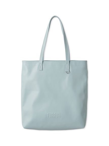 【ファーファー/FURFUR】のエンボスロゴトートバッグL インテリア・キッズ・メンズ・レディースファッション・服の通販 founy(ファニー) 　ファッション　Fashion　レディースファッション　WOMEN　バッグ　Bag　キーホルダー　Key Ring　ショルダー　Shoulder　チャーム　Charm　トレンド　Trend　ポケット　Pocket　定番　Standard　旅行　Travel　SAX[083]|ID: prp329100004513073 ipo3291000000031883812