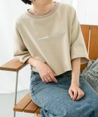 【アイテムズアーバンリサーチ/ITEMS URBAN RESEARCH】のハクプリントロゴTシャツ L.BEG|ID: prp329100004513155 ipo3291000000033539056