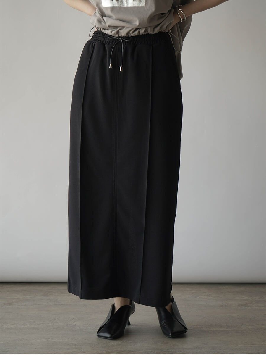 【ラシュッド/LASUD】のジャージナロースカート インテリア・キッズ・メンズ・レディースファッション・服の通販 founy(ファニー) 　ファッション　Fashion　レディースファッション　WOMEN　スカート　Skirt　シンプル　Simple　ジャージー　Jersey　スリット　Slit　ブラック|ID: prp329100004513311 ipo3291000000031886325