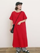 【サマンサモスモス/Samansa Mos2】の◎綿麻柄アソートワンピース 人気、トレンドファッション・服の通販 founy(ファニー) ファッション Fashion レディースファッション WOMEN ワンピース Dress thumbnail レッド|ID: prp329100004513778 ipo3291000000031890479
