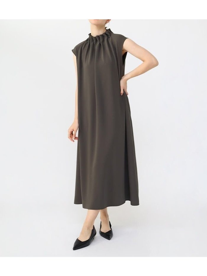 【ラシュッド/LASUD】のタックネックワンピース インテリア・キッズ・メンズ・レディースファッション・服の通販 founy(ファニー) https://founy.com/ ファッション Fashion レディースファッション WOMEN ワンピース Dress ギャザー Gather シンプル Simple ドレープ Drape フレア Flare エレガント 上品 Elegant |ID: prp329100004513834 ipo3291000000031890910