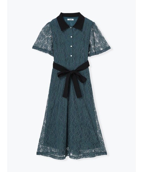 【その他のブランド/Other】のレースレトロシャツワンピース 人気、トレンドファッション・服の通販 founy(ファニー) 　ファッション　Fashion　レディースファッション　WOMEN　ワンピース　Dress　シャツワンピース　Shirt Dresses　フェミニン　Feminine　フレア　Flare　リボン　Ribbon　レース　Race　ビジネス 仕事 通勤　Business　 other-1|ID: prp329100004513876 ipo3291000000031891138