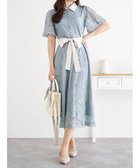 【その他のブランド/Other】のレースレトロシャツワンピース サックス|ID: prp329100004513876 ipo3291000000031891142