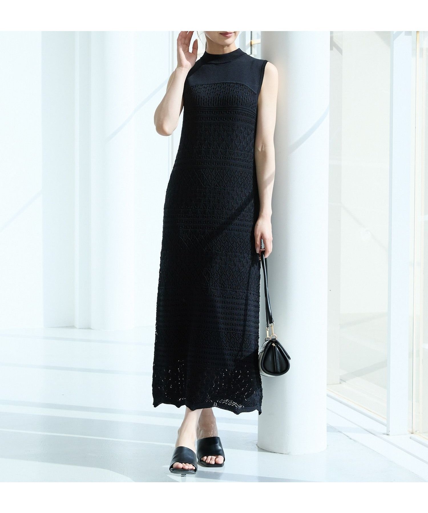 【アンデミュウ/Andemiu】のスカシアミニットワンピース 人気、トレンドファッション・服の通販 founy(ファニー) 　ファッション　Fashion　レディースファッション　Ladies' Fashion Online　ワンピース　Dress　ニットワンピース　Knit Dresses　おすすめ　Recommend　インナー　Inner　キャミワンピース　Cami Dress　ペチコート　Petticoat　エレガント 上品　Elegant　夏　Summer　透かし　Watermark　 other-1|ID: prp329100004513919 ipo3291000000032623629