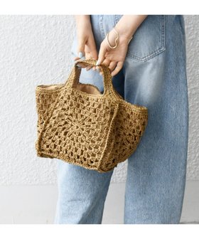 【シップス フォー ウィメン/SHIPS】のSHIPS any メッシュ ペーパー トート バッグ 人気、トレンドファッション・服の通販 founy(ファニー) ファッション Fashion レディースファッション Fashion for Women バッグ Bags 2025年 2025 2025春夏・S/S Spring/Summer 2025 SS25 フラワー Flower, Floral ペーパー Paper, Kraft Paper ポケット Pocket, Pocket Detail メッシュ Mesh, Net Fabric |ID:prp329100004514012